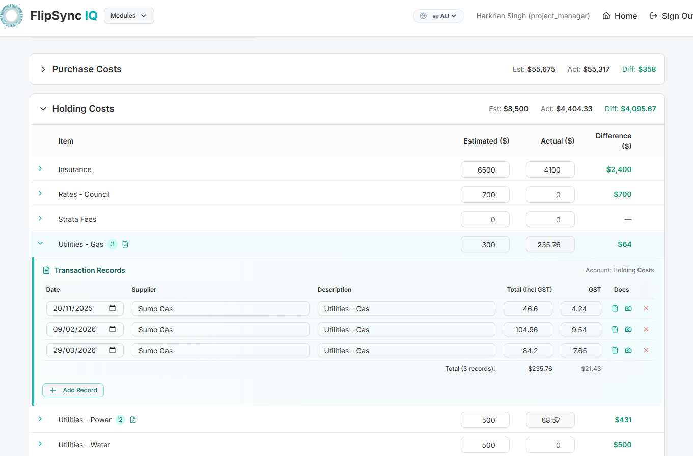 Staged Payment Interface
