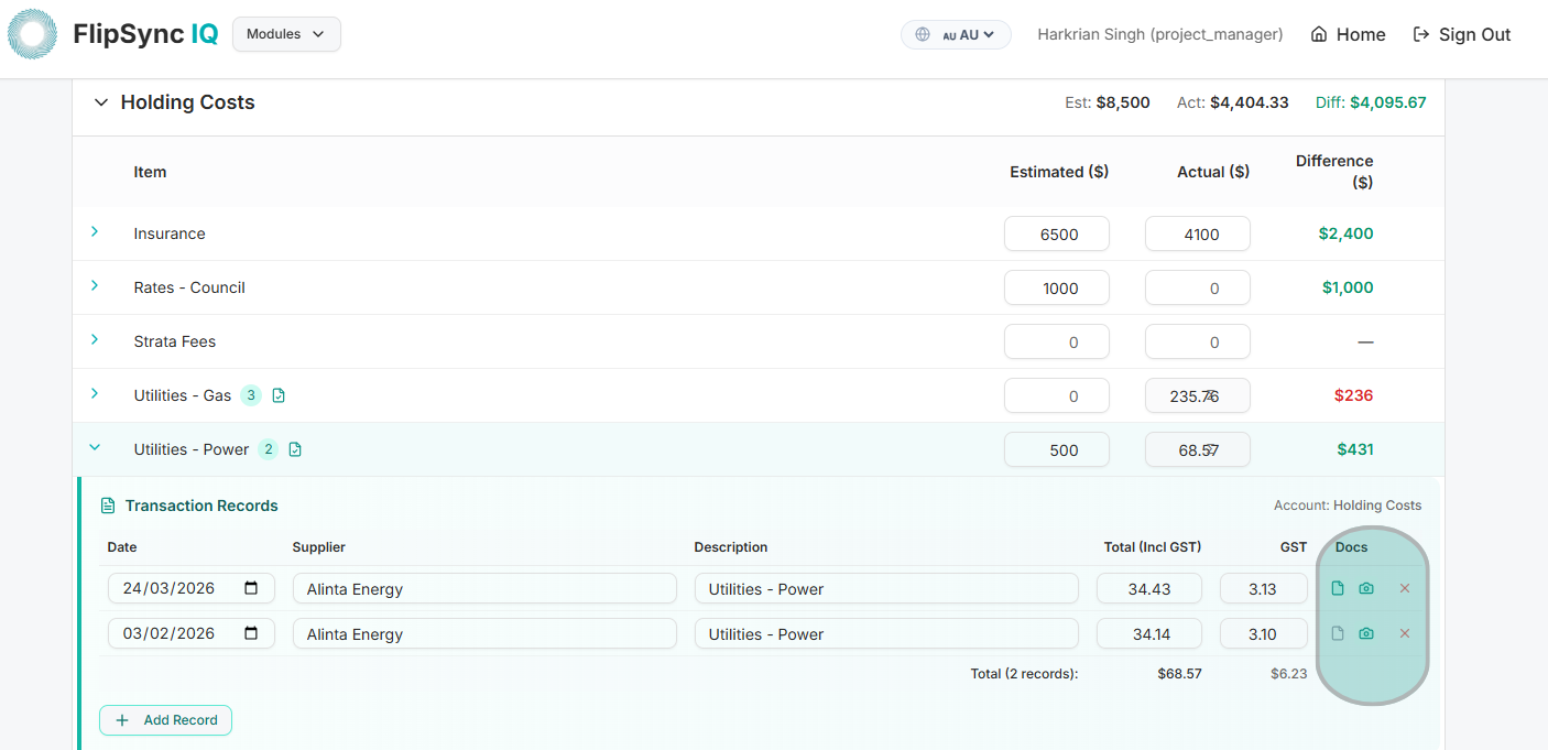 Invoice and Receipt Uploads